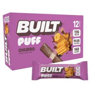 BUILT Puff Churro Protein Bar 1.41oz 12ct